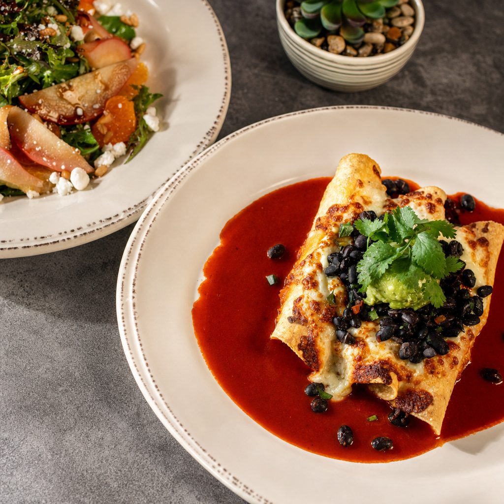 Sweet Potato Enchiladas.